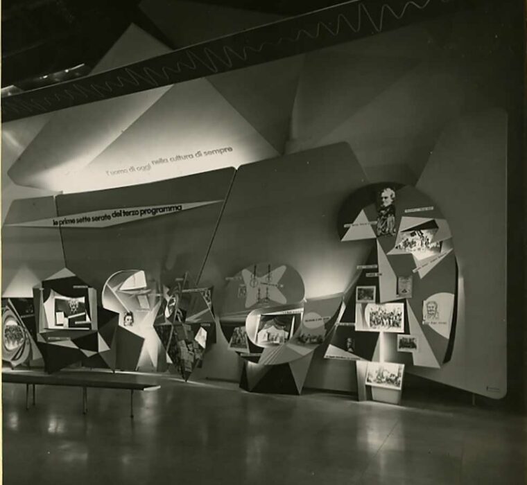 Allestimento Stand RAI alla Mostra Radio (1950) Achille e Pier Giacomo Castiglioni
