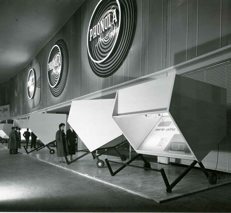 Stand Phonola alla Mostra Radio (1953) Achille e Pier Giacomo Castiglioni