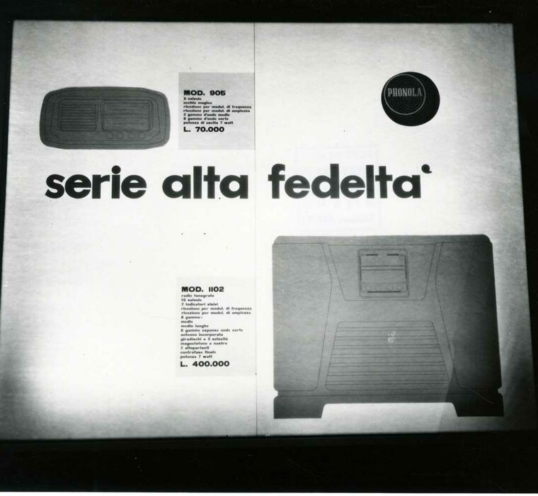 Stand Phonola alla Mostra Radio (1953) Achille e Pier Giacomo Castiglioni