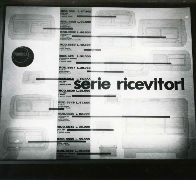 Stand Phonola alla Mostra Radio (1953) Achille e Pier Giacomo Castiglioni