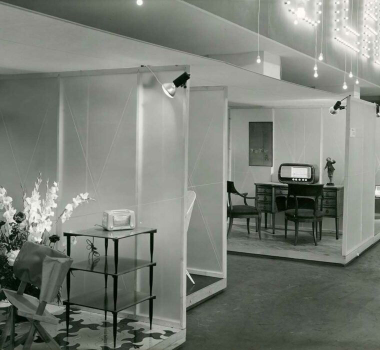 Stand Phonola alla Mostra Radio (1955) Achille e Pier Giacomo Castiglioni